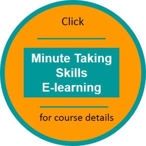 Minute Taking online course click thru