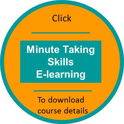 Minutes taking skills elearning outline