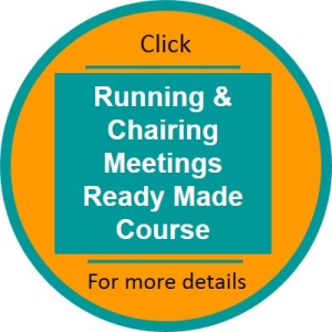 Running and Chairing Meetings ready made course click thru